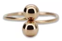 Radziecki 14k 585 złoty Rosyjski pierścionek z różowego złota vrn006