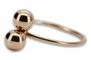 Russian Soviet rose pink 14k 585 gold Vintage ring vrn006