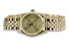 Amarillo 14k 585 oro Reloj de pulsera para señora Geneve lw020ydy&lbw008y