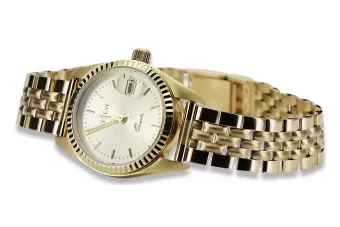 Auksinis laikrodis su merginų apyranka 14k Geneva lw020ydy&lbw008y