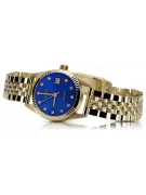 Złoty zegarek z bransoletą damską 14k Geneve lw020ydblz&lbw008y