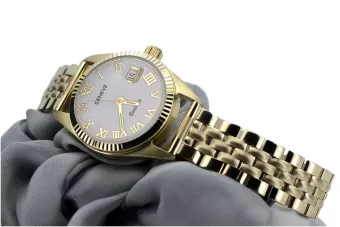 Gold men's watch Geneve ★ zlotychlopak.pl ★ Gold purity 585 333 Low Price!