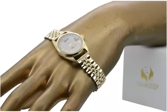 Ceas de aur pentru bărbați Geneve ★ zlotychlopak.pl ★ Puritatea aurului 585 333 Preț scăzut!