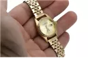 Złoty zegarek z bransoletą damską 14k Geneve lw078ydg&lbw008y