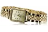 Amarillo 14k 585 oro Lady Geneve reloj de pulsera lw055y y lbw008y