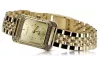 Желтые 14k 585 золотые наручные часы Lady Geneve lw054ydg&lbw008y