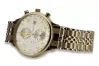 Yellow 14k gold men's watch Geneve wristwatch mw005ydy&mbw019y