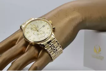 Uhr aus 14 Karat 585er Gold mit Armband Geneve mw005ydy&mbw019y