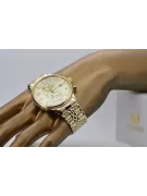 14k 585 златен часовник с гривна Geneve mw005ydy&mbw019y