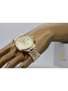Złoty zegarek 14k 585 z bransoletą męski Geneve mw005ydy&mbw019y