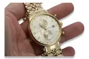 Gold men's watch Geneve ★ zlotychlopak.pl ★ Gold purity 585 333 Low Price!