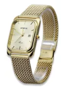 14k Gold Herren Rechteckige Uhr, mw001ydy&mbw021y