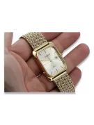14k Золоті чоловічі прямокутні годинники, mw001ydy&mbw021y