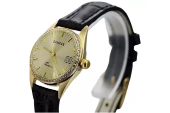 Χρυσό γυναικείο ρολόι 14k Geneve lw078ydy