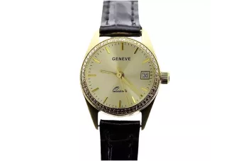 Χρυσό γυναικείο ρολόι 14k Geneve lw078ydy