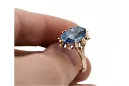 Ruso rosa soviética 14k 585 oro Alexandrite Ruby Esmeralda anillo Zircon vrc189