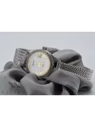 Zegarek damski z białego złota 14k 585 Geneve z perłową tarczą lw078wdpr&lbw003w