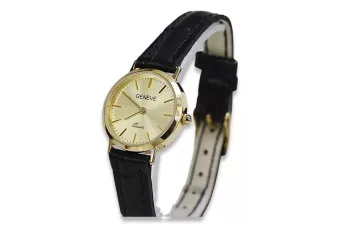 Złoty zegarek damski 14k 585 Geneve lw118y