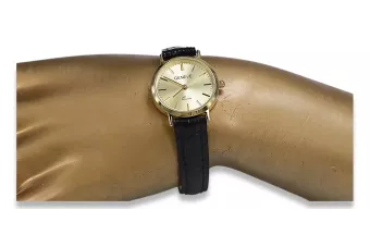 Gold men's watch Geneve ★ zlotychlopak.pl ★ Gold purity 585 333 Low Price!