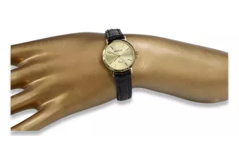 Gold men's watch Geneve ★ zlotychlopak.pl ★ Gold purity 585 333 Low Price!