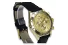 Reloj Geneve de hombre amarillo 14k 585 oro Rolex estilo mw014y