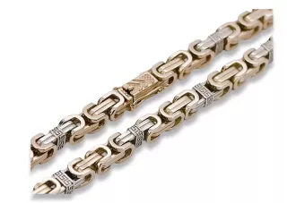 Lanţ bizantin de aur galben de 14 carate russiangold.com ★ Aur 585 333 Preţ scăzut