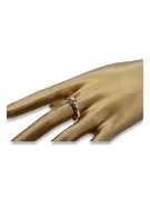 Ruso soviético rosa 14k 585 oro Alexandrite Ruby Emerald zafiro anillo Zircon vrc303