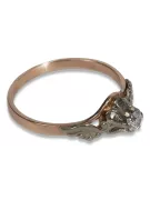 Ruso soviético rosa 14k 585 oro Alexandrite Ruby Emerald zafiro anillo Zircon vrc303