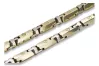 Yellow 14k 585 solid gold UNIQUE Hammer chain cc011yw