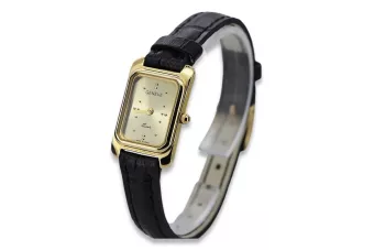 ceasului de damă Geneve din aur galben de 14k 585 lw003ydg