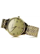 Złoty zegarek męski 14k 585 z bransoletą Geneve mw017ydy&mbw019yo