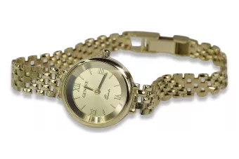 Златен дамски часовник ★ zlotychlopak.pl ★ Чистота на златото 585 333 Ниска цена!