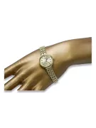 итальянские желтые женские часы из 585 14-камового золота lw041y