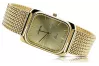 Amarillo 14k 585 hombres de oro Lady Geneve reloj mw001y