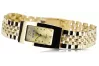 Amarillo 14k 585 oro Lady Reloj de pulsera Geneve lw090y