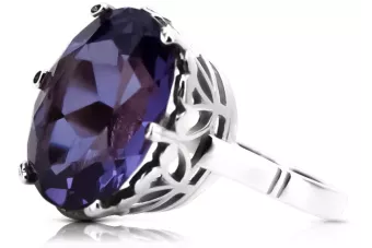 Strieborný 925 Ruský Ring s Alexandrite VRC130s Vintage