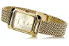 Reloj de pulsera para mujer de oro amarillo 585 de 14 quilates Geneve lw003ydg&lbw003y