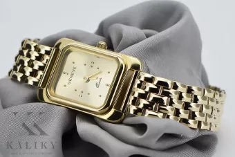 Gold men's watch Geneve ★ zlotychlopak.pl ★ Gold purity 585 333 Low Price!