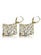 Gold earrings ★ russiangold.com ★ Gold sample 585 333 Low price!