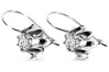 Silver 925 Vintage earrings setting vec092s Russian Soviet style