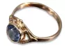 Vintage Rose Gold Ring 14K Alexandrite Ruby Emerald Sapphire Zircon 585 vrc373