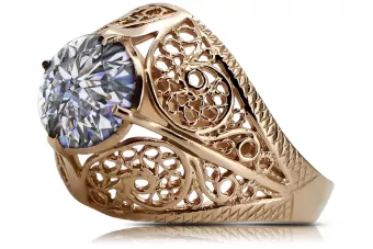 Русская советская роза 14k 585 золото Александрит Руби Изумруд Сапфир Зиркон кольцо vrc189