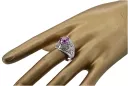 Russian Soviet rose 14k 585 gold Alexandrite Ruby Emerald Sapphire Zircon ring  vrc014