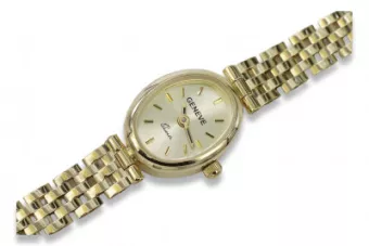 Reloj italiano amarillo 14k oro 585 lady Geneve lw031y