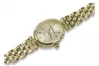 Italian yellow 14k gold 585 lady Geneve watch lw031y