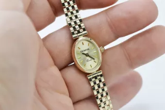 Prześliczny 14k 585 złoty damski zegarek Geneve lw031y