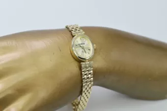 Prześliczny 14k 585 złoty damski zegarek Geneve lw031y