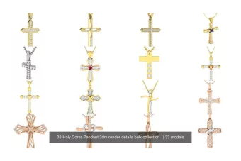 Krzyż Katolicki z żółtego białego różowego złota z Jezusem cgctc001