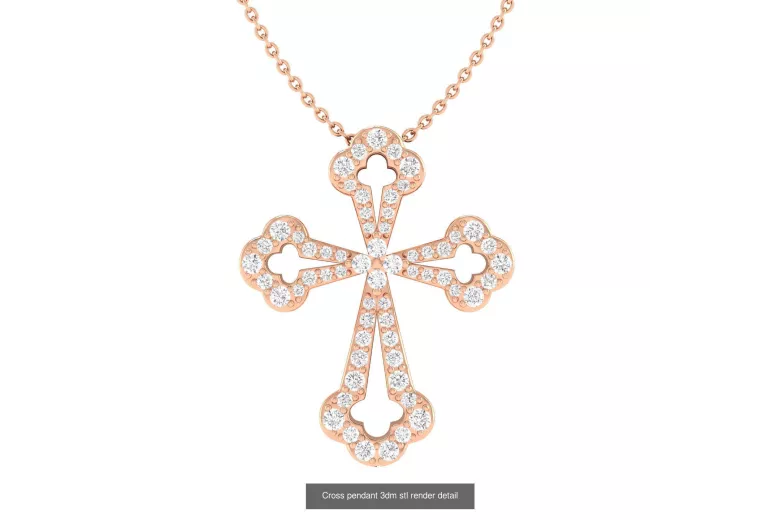 Золото-католицький хрест ★ russiangold.com ★ Золота 585 333 Низька ціна