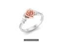 Rose russe rose 14k 585 or Vintage ring vrn001